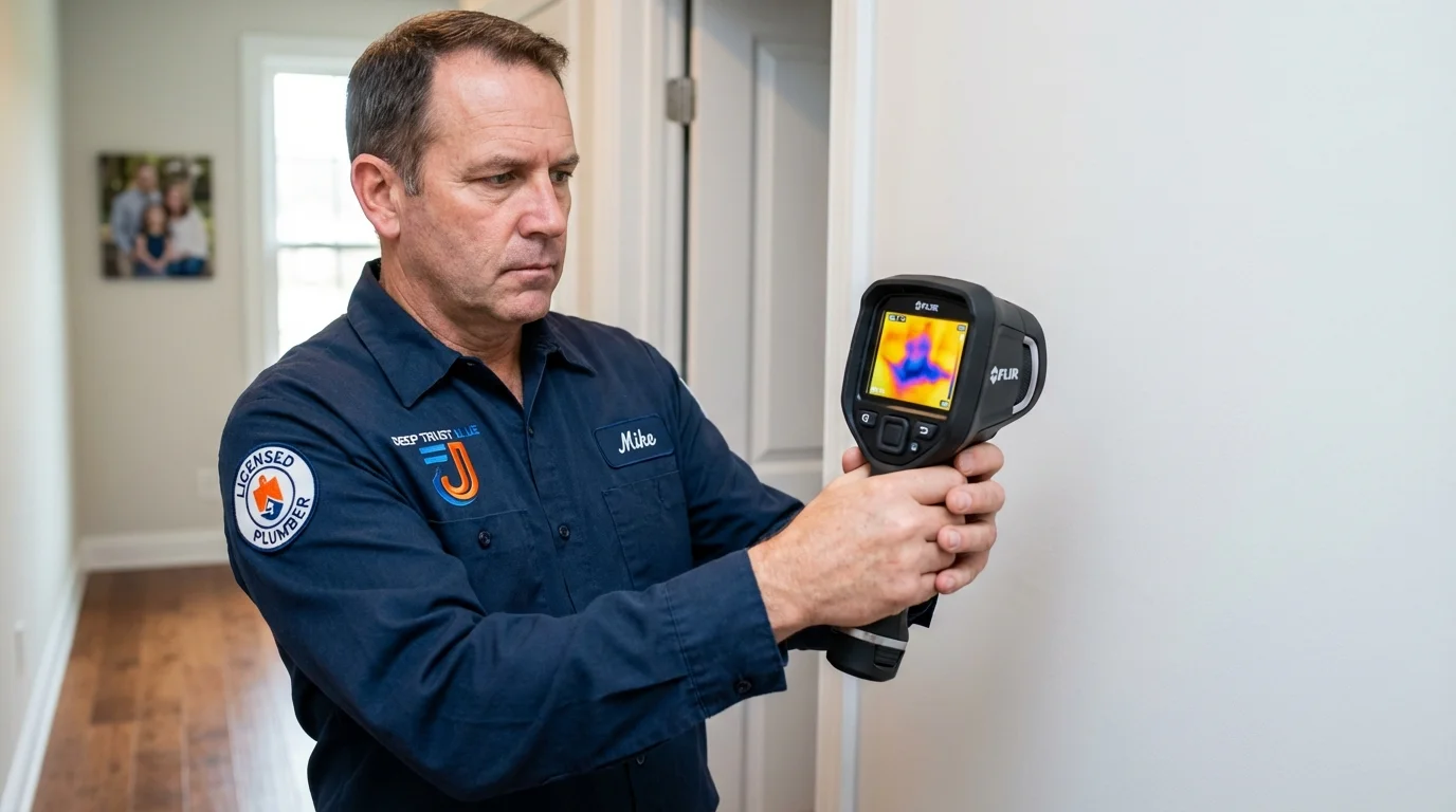 Thermal imaging leak detection by Johns Plumbing LLC in Nappanee